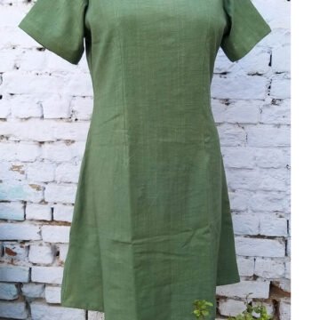 GREEN HANDDYED KURTI