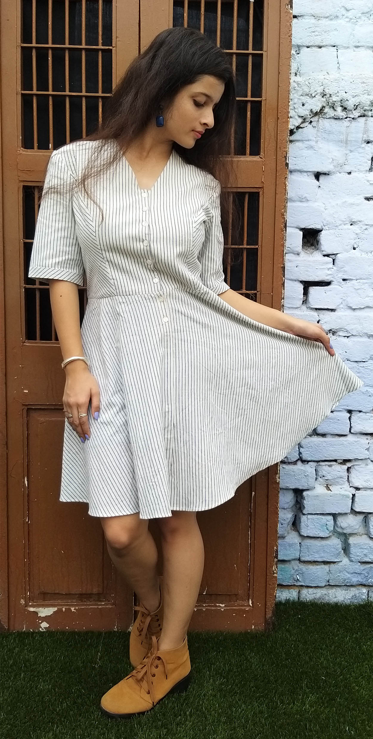 stripe frock