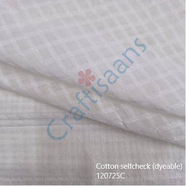 Cotton selfcheck (dyeable) 120725C