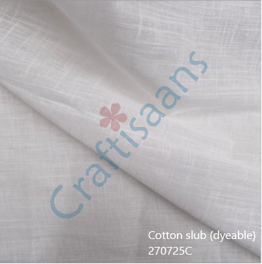 Cotton slub (dyeable) 270725C